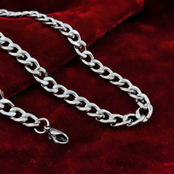 Glowing Silver Plated Chain